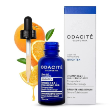 ODACITE BRIGHTENING VITAMIN C & HYALURONIC FACIAL SERUM - 1 FL OZ