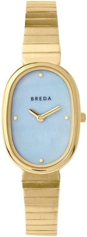 BREDA 'JANE' STAINLESS STEEL AND METAL BRACELET WATCH, 23MM
