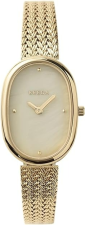 BREDA WOMEN'S 'JANE TETHERED' GOLD AND MESH BRACELET WATCH, 23MM