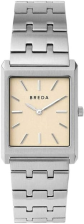 BREDA 'VIRGIL' STAINLESS STEEL AND METAL BRACELET WATCH, 26MM