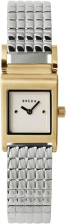 BREDA 'REVEL' GOLD AND STAINLESS STEEL BRACELET WATCH, 18MM