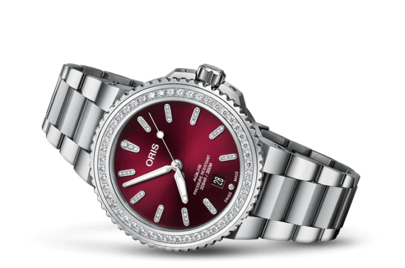 ORIS AQUIS DATE DIAMONDS 01 733 7766 4998-07 8 22 05PEB