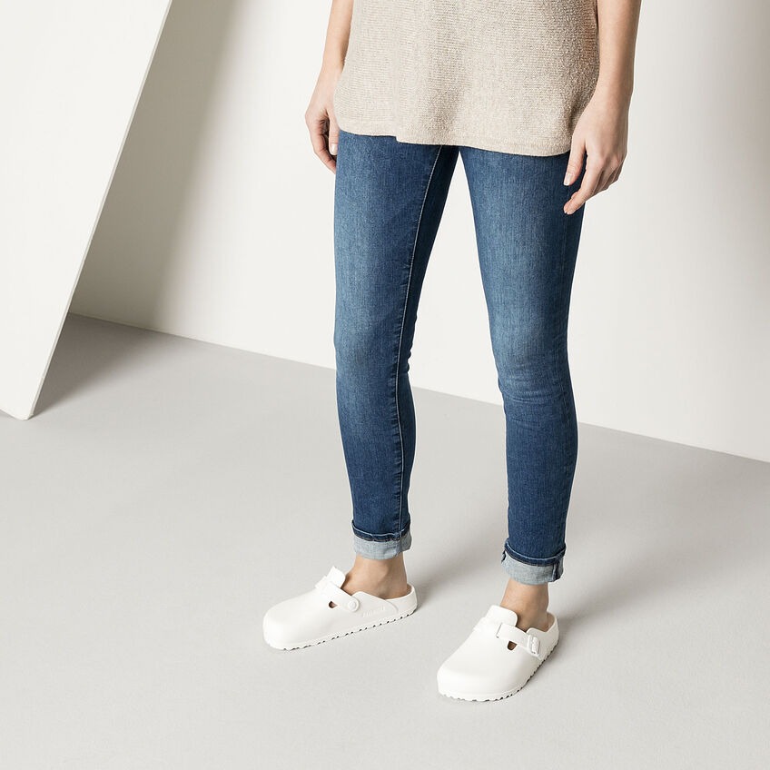 BIRKENSTOCK BOSTON ESSENTIALS EVA - WHITE