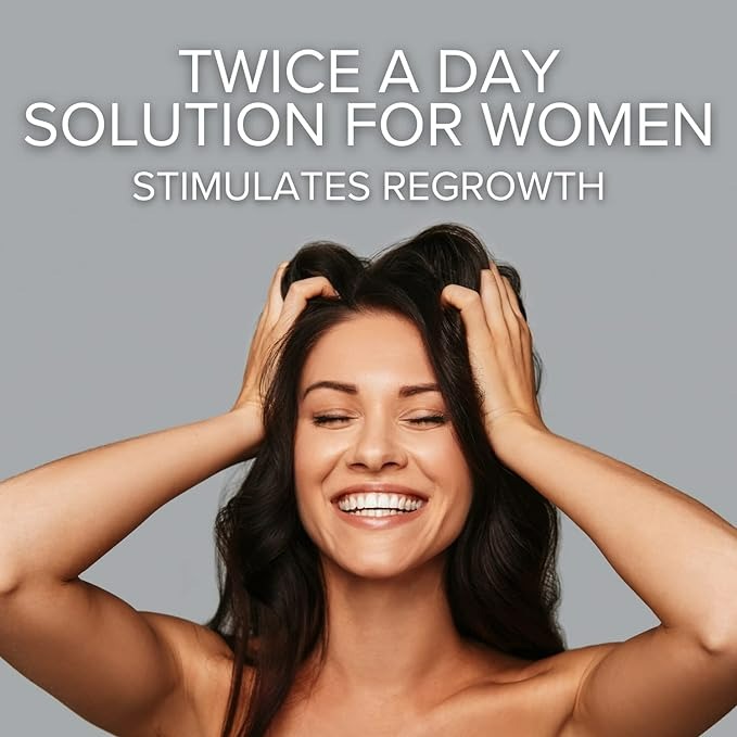REGOXIDINE WOMEN'S MINOXIDIL TOPICAL & FOAM HELPS RESTORE TOP OF SCALP HAIR LOSS AND SUPPORT HAIR REGROWTH - 2% TOPICAL 3-MONTH SUPPLY