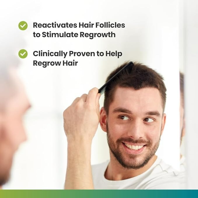 REGOXIDINE MEN'S 5% MINOXIDIL FOAM & TOPICAL - HELPS RESTORE VERTEX HAIR LOSS & THINNING HAIR - 6 MONTH'S SUPPLY