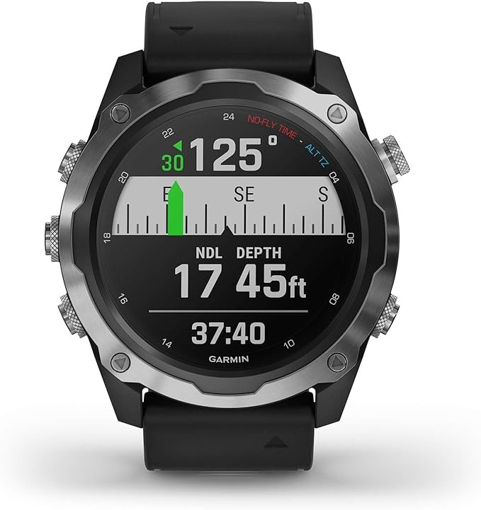 GARMIN DESCENT MK2, WATCH-STYLE DIVE COMPUTER - BLACK BAND, 010-02132-00
