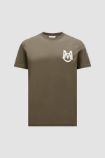 MONCLER MONOGRAM T-SHIRT - OLIVE GREEN