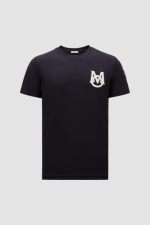 MONCLER MONOGRAM T-SHIRT - NAVY BLUE