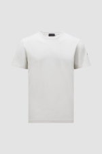 MONCLER LOGO T-SHIRT- ICE GREY