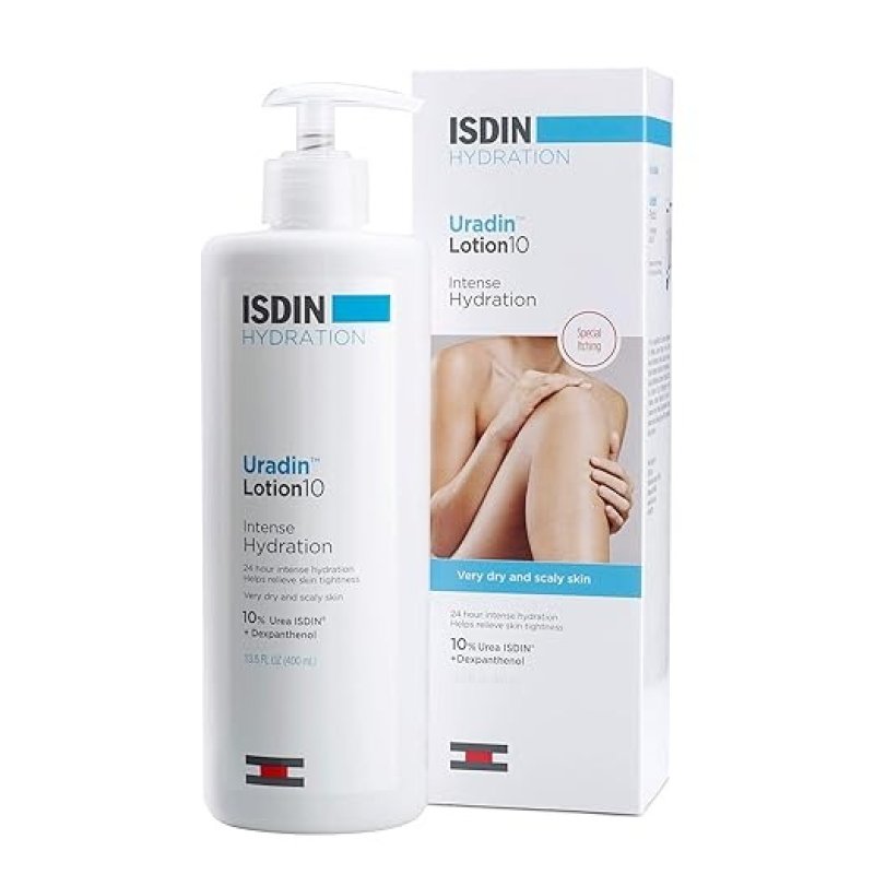 ISDIN BODY LOTION URADIN10, 24 HOUR INTENSE HYDRATION - 13.5 FL OZ