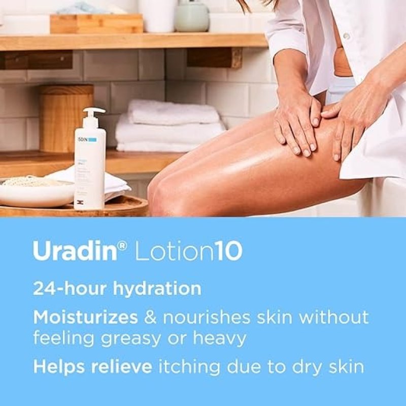 ISDIN BODY LOTION URADIN10, 24 HOUR INTENSE HYDRATION - 13.5 FL OZ
