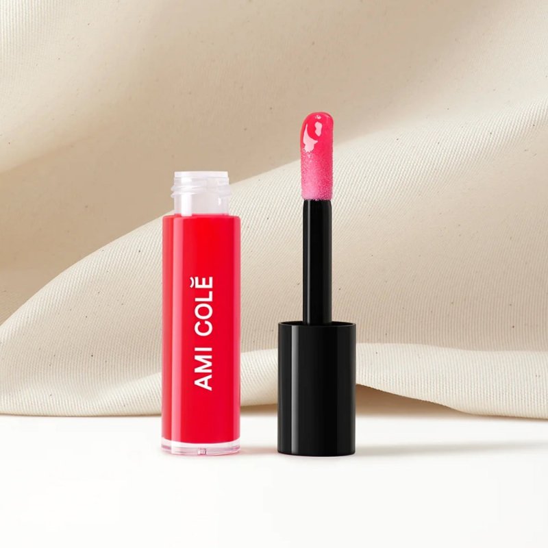 AMI COLE LIP TREATMENT OIL -SMITTEN – A BRIGHT JUICY RED - 4.5 ML