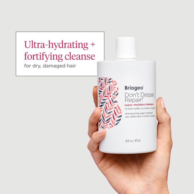BRIOGEO ROSEHIP + ALGAE  SUPER MOISTURE SHAMPOO JUMBO - 33.8 OZ