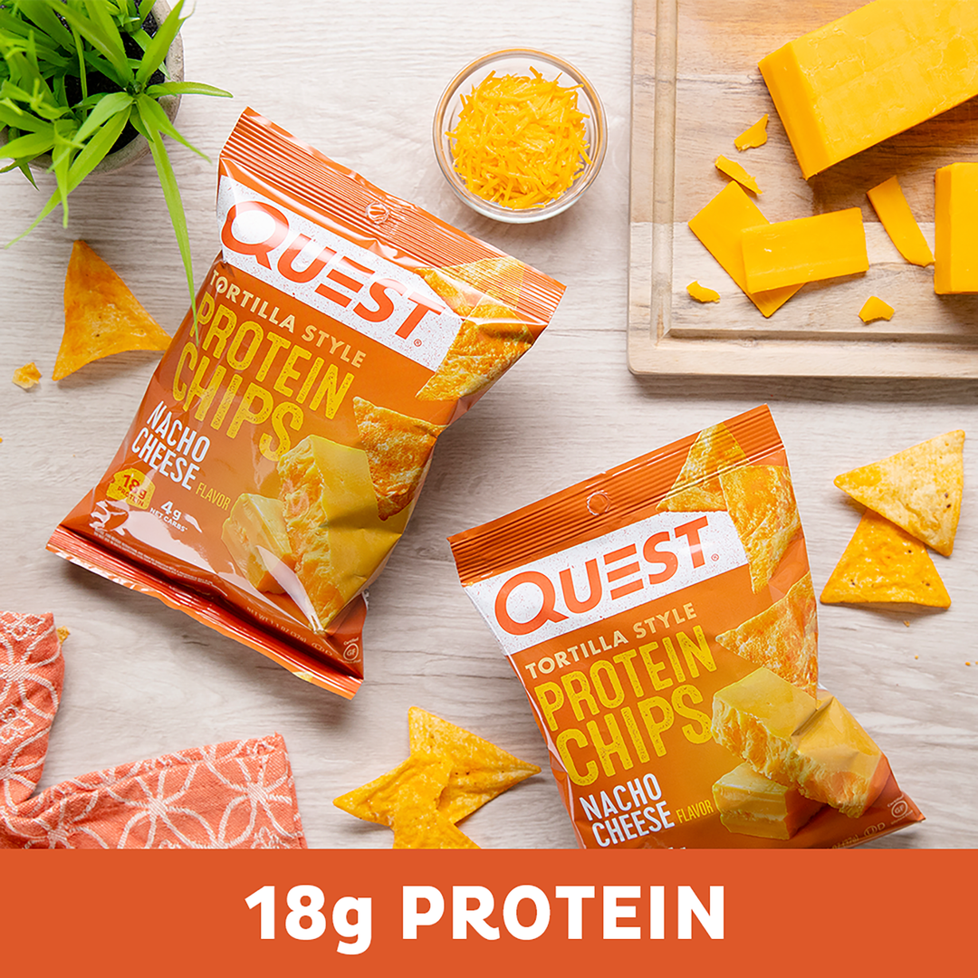 QUEST NUTRITION NACHO CHEESE TORTILLA STYLE PROTEIN CHIPS