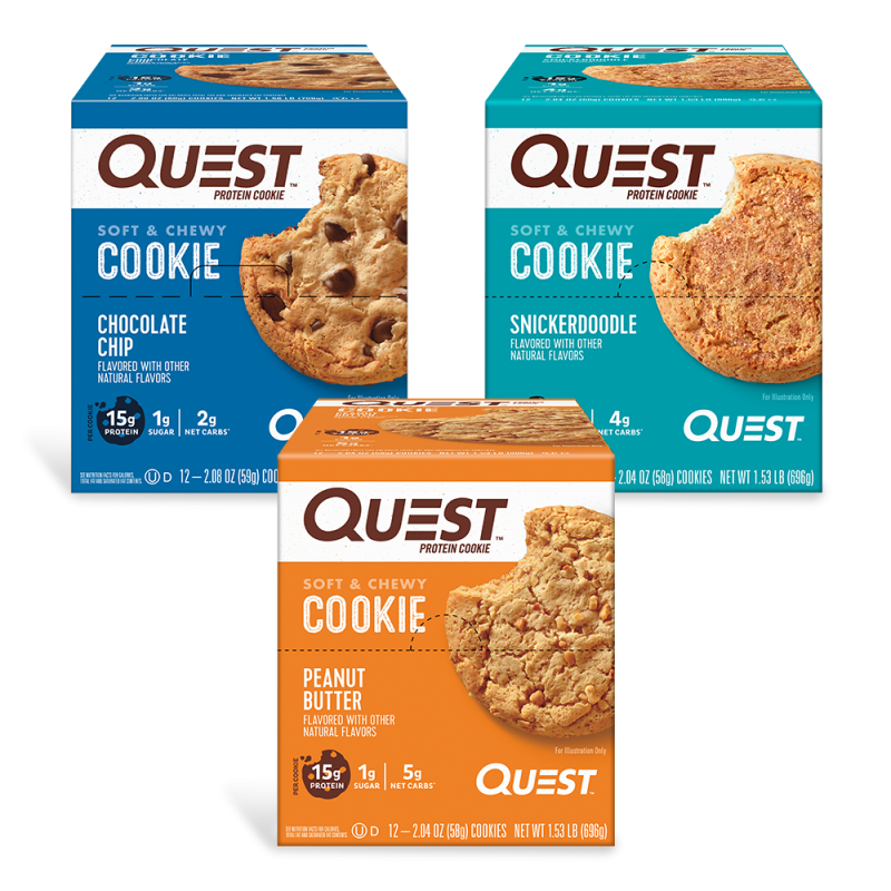 QUEST NUTRITION PROTEIN COOKIES VARIETY PACK