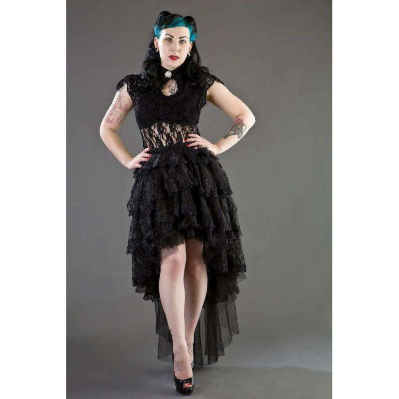 ABRACADABRA NYC CLASSIC DITA GOTHIC LACE TOP