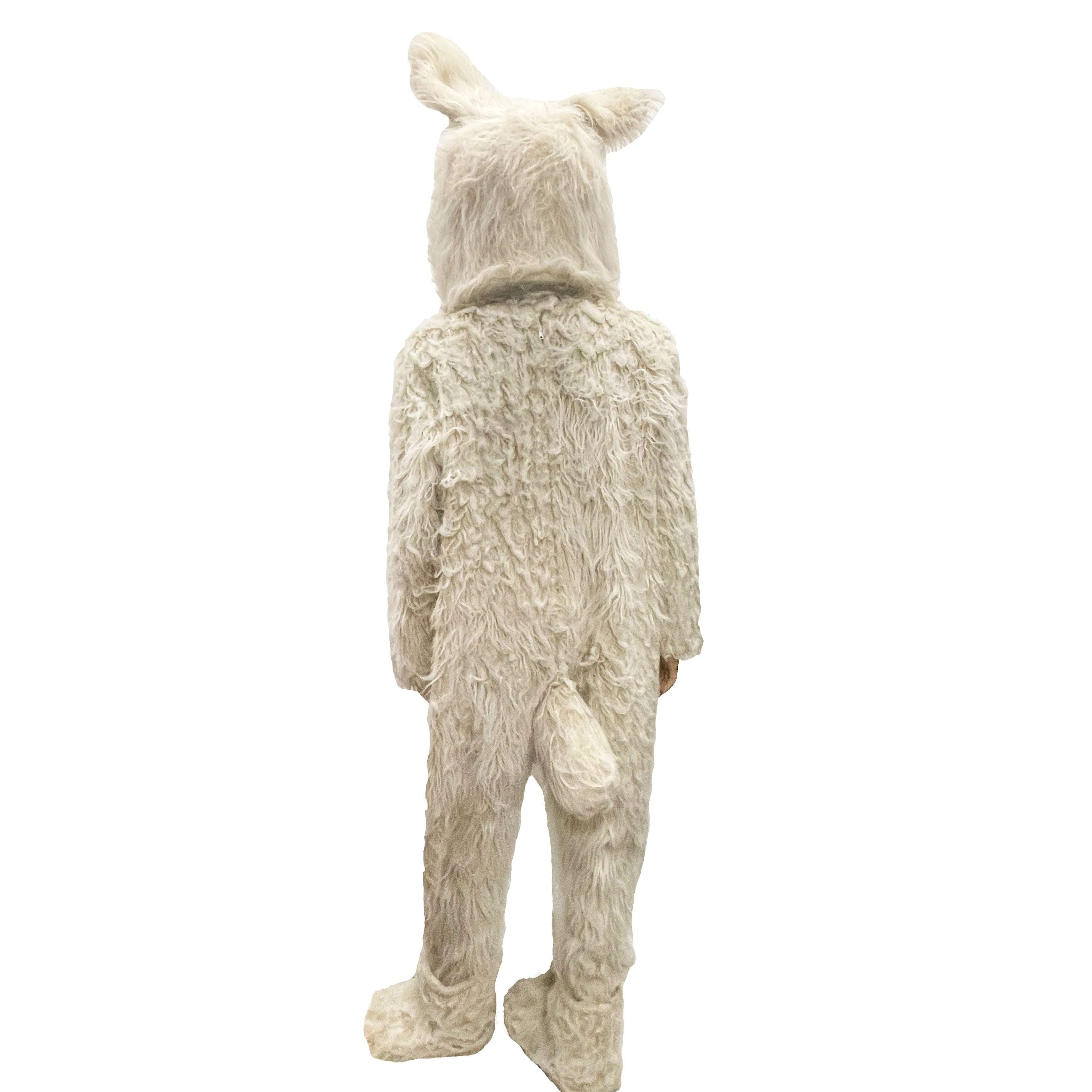 ABRACADABRA NYC WHITE SHAGGY DOG ADULT MASCOT COSTUME