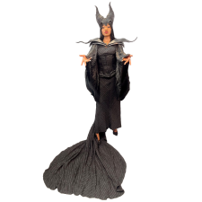 ABRACADABRA NYC ELEGANT FAIRYTALE MALEFICENT ADULT COSTUME W/ SHOULDER PIECES AND HEADPIECE