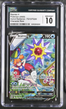 CASH CARDS UNLIMITED STARMIE V - ASTRAL RADIANCE - TG13/TG30 - CHARACTER RARE - CGC 10
