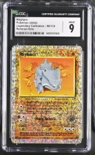 CASH CARDS UNLIMITED RHYHORN 90/110 LEGENDARY COLLECTION REVERSE - 2002 POKEMON - CGC 9