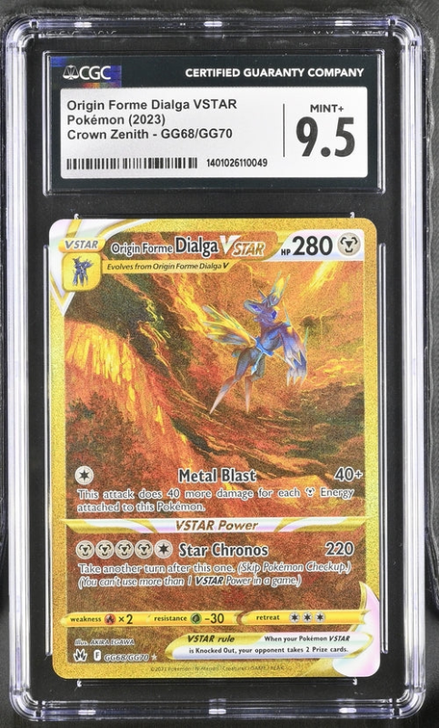 CASH CARDS UNLIMITED ORIGIN FORME DIALGA VSTAR GG68/GG70 - 2023 POKEMON - CGC 9.5