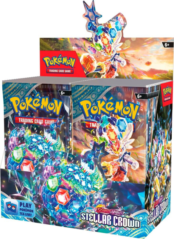 CASH CARDS UNLIMITED SCARLET & VIOLET - STELLAR CROWN BOOSTER BOX (PRESALE)