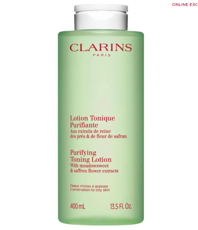 CLARINS PURIFYING TONING FACE LOTION FOR OILY SKIN - 13.5 OZ