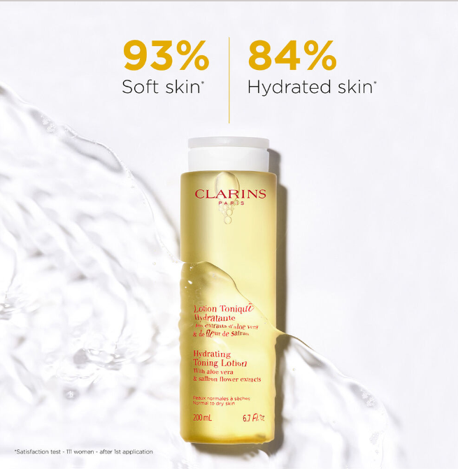 CLARINS HYDRATING TONER + FACE LOTION - NORMAL DRY SKIN - 13.5 OZ