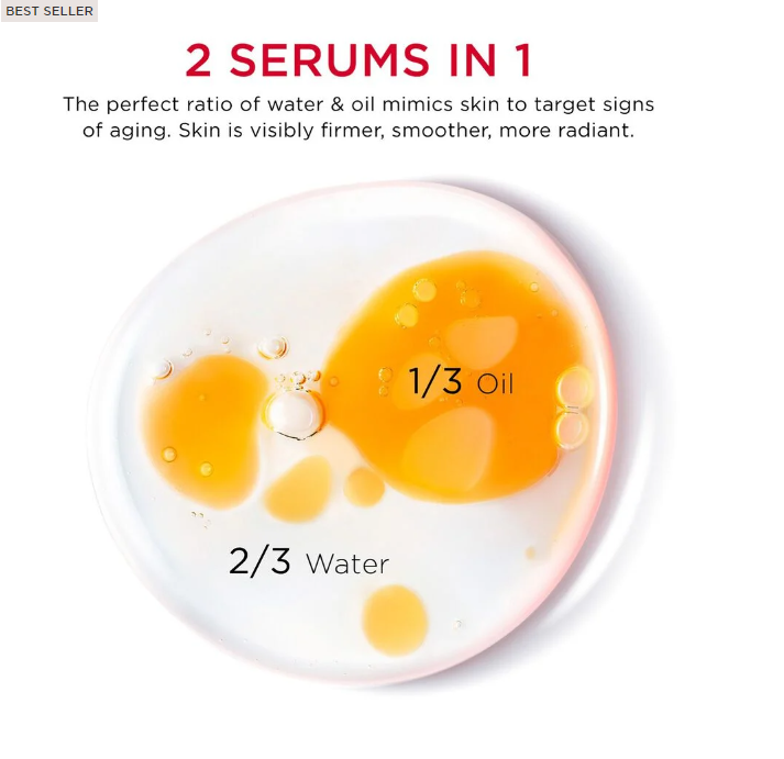 CLARINS DOUBLE SERUM LIGHT TEXTURE ANTI-AGING SERUM - 1.6 OZ
