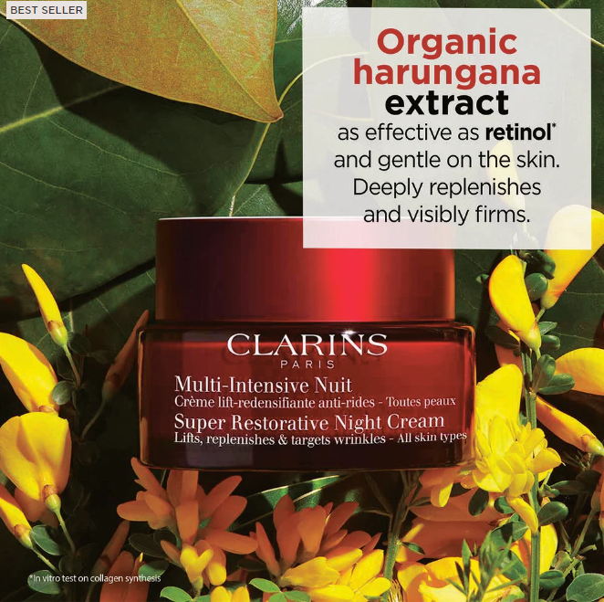 CLARINS SUPER RESTORATIVE NIGHT CREAM - ALL SKIN TYPES - 1.7 OZ