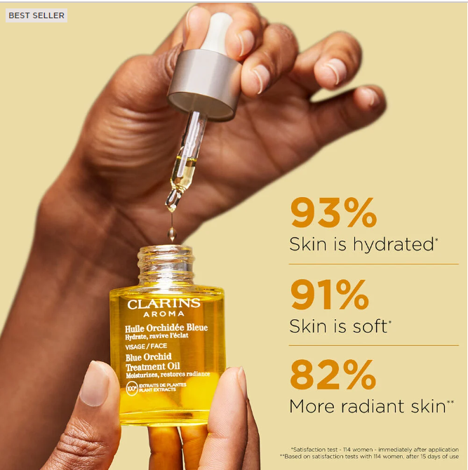 CLARINS BLUE ORCHID FACE TREATMENT OIL - 1 OZ