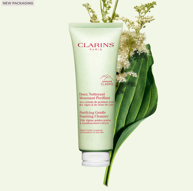 CLARINS PURIFYING GENTLE FOAMING FACE CLEANSER FOR COMBINATION TO OILY SKIN - 4.2 OZ