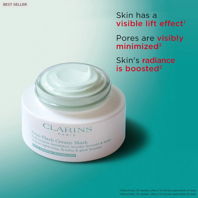 CLARINS CRYO-FLASH MASK - 2.5 OZ