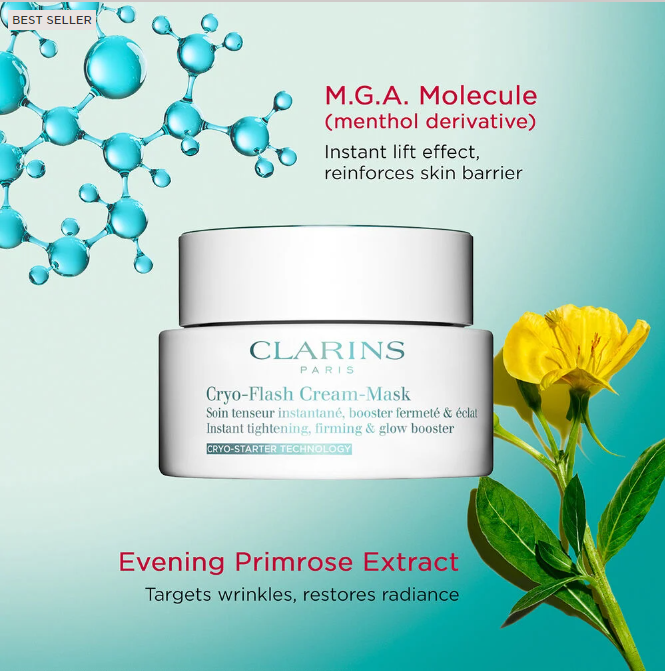 CLARINS CRYO-FLASH MASK - 2.5 OZ
