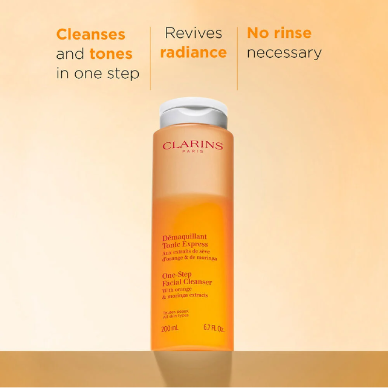 CLARINS ONE-STEP FACIAL CLEANSER WITH ORANGE EXTRACT - 6.7 OZ