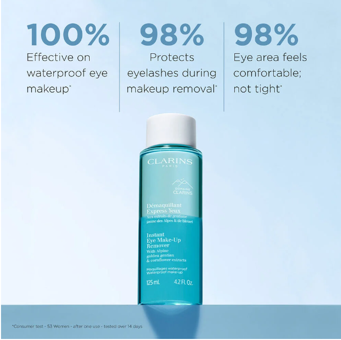 CLARINS INSTANT EYE-MAKEUP REMOVER FOR SENSITIVE EYES - 4.2 OZ