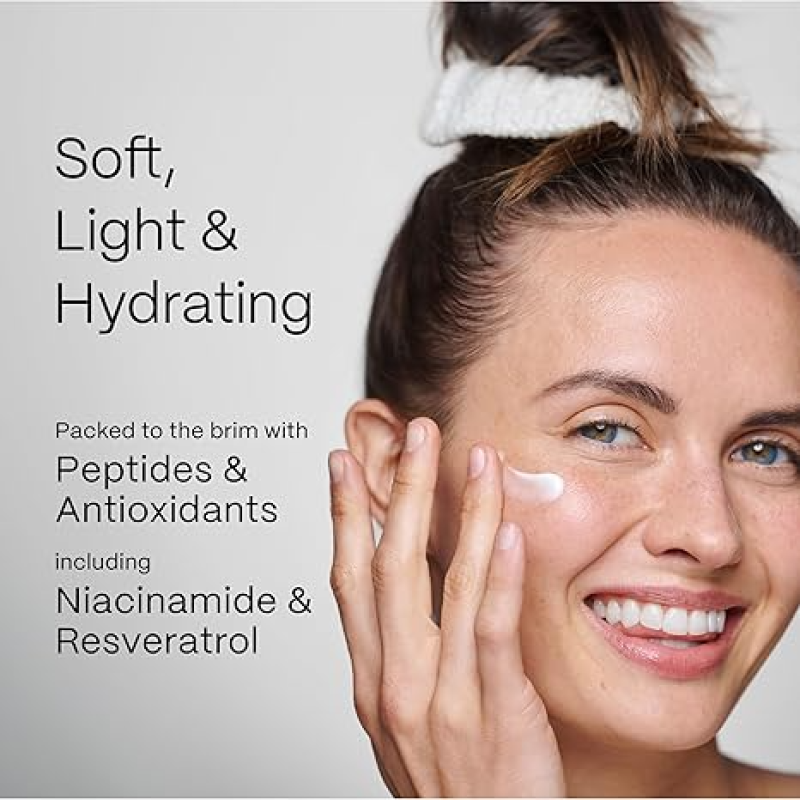 MAD HIPPIE FACE CREAM – AGE-DEFYING FACE MOISTURIZER & SKIN TIGHTENING CREAM WITH NIACINAMIDE, ADVANCED PEPTIDES & ARGAN OIL (1.02 OZ) + SKIN CARE PILLOW PACK