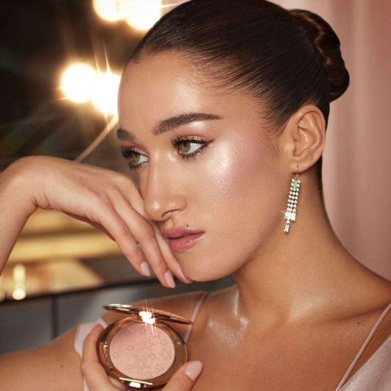 CHARLOTTE TILBURY HOLLYWOOD GLOW GLIDE FACE ARCHITECT HIGHLIGHTER PILLOW TALK GLOW