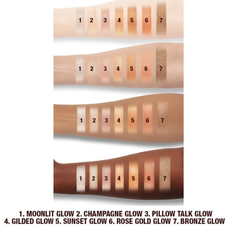 CHARLOTTE TILBURY HOLLYWOOD GLOW GLIDE FACE ARCHITECT HIGHLIGHTER PILLOW TALK GLOW