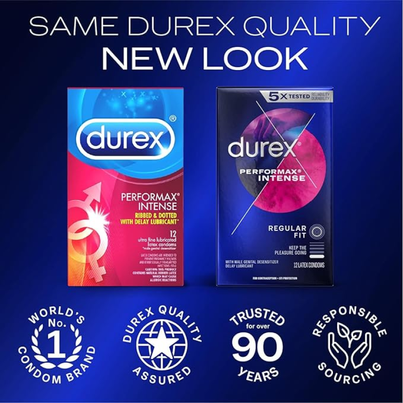 DUREX PERFORMAX INTENSE NATURAL RUBBER LATEX CONDOMS