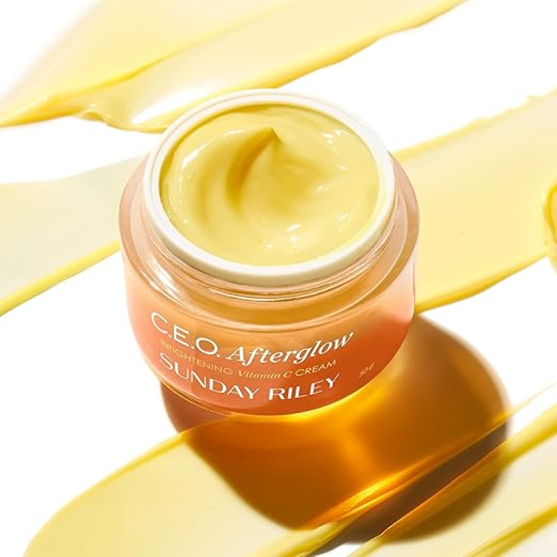 SUNDAY RILEY C.E.O. AFTERGLOW BRIGHTENING VITAMIN C CREAM FACE MOISTURIZER