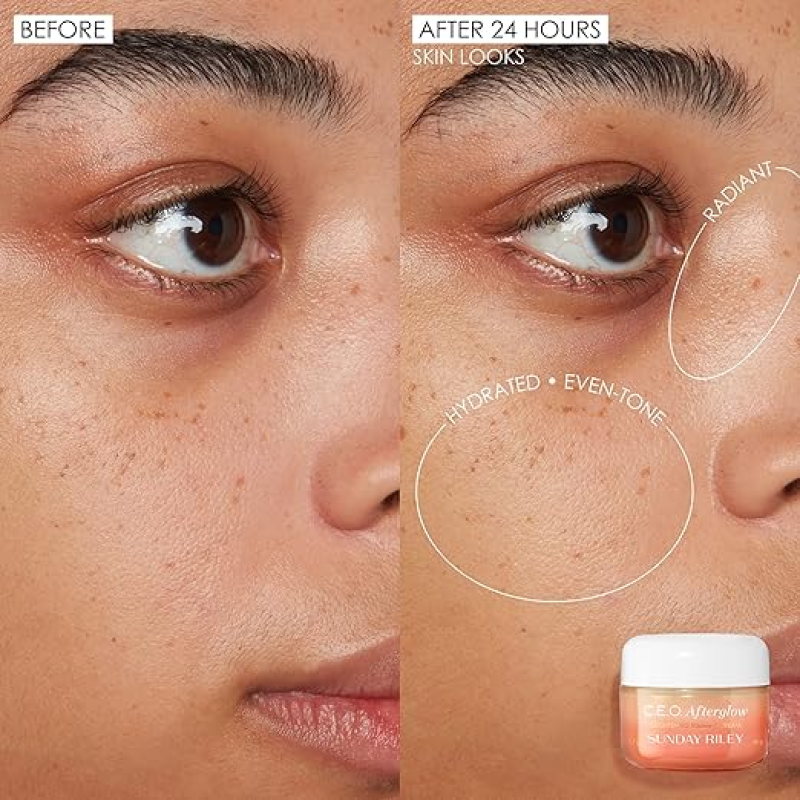 SUNDAY RILEY C.E.O. AFTERGLOW BRIGHTENING VITAMIN C CREAM FACE MOISTURIZER