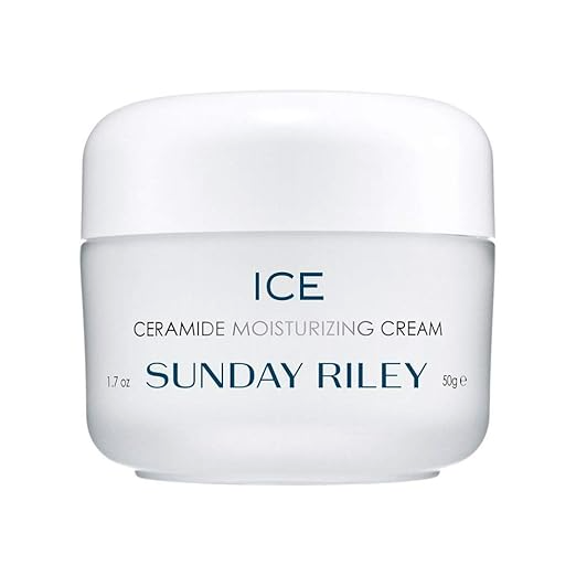 SUNDAY RILEY ICE CERAMIDE AND VITAMIN F MOISTURIZING FACE MOISTURIZER DRY SKIN CREAM