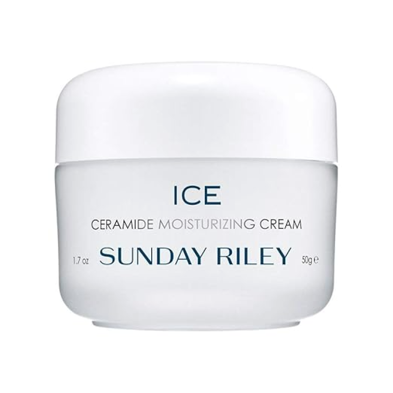 SUNDAY RILEY ICE CERAMIDE AND VITAMIN F MOISTURIZING FACE MOISTURIZER DRY SKIN CREAM