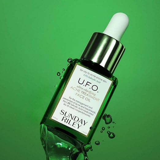 SUNDAY RILEY U.F.O. ULTRA-CLARIFYING SALICYLIC ACID AND TEA TREE ACNE TREATMENT FACE OIL