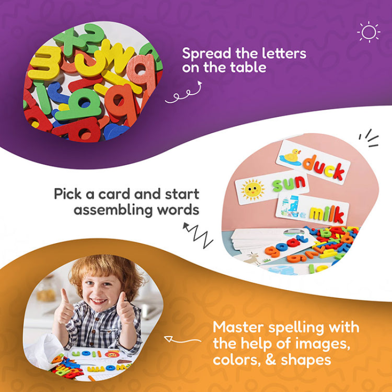 MONTESSORI WOODEN SPELLING GAME