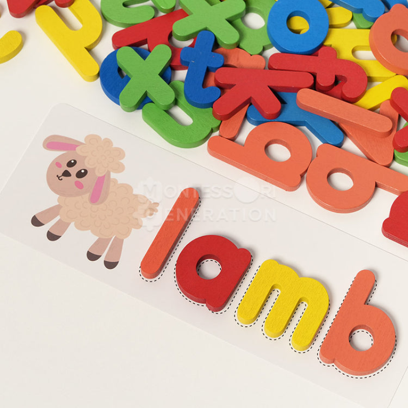 MONTESSORI WOODEN SPELLING GAME