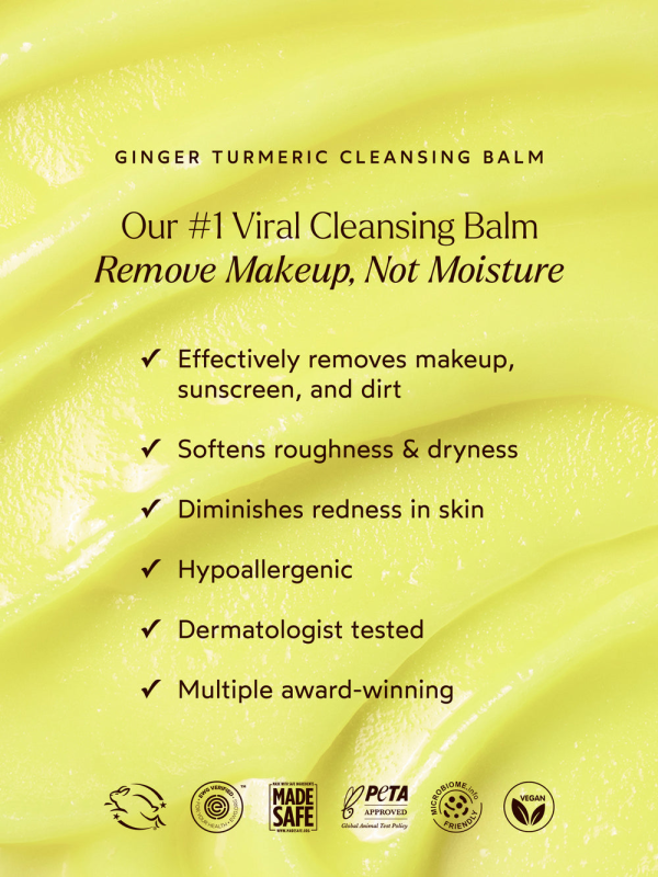 TRUE BOTANICALS GINGER TURMERIC CLEANSING BALM
