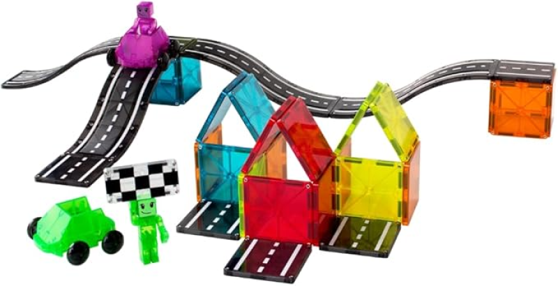 MAGNA-TILES DOWNHILL DUO 40-PIECE MAGNETIC CONSTRUCTION SET, THE ORIGINAL MAGNETIC BUILDING BRAND