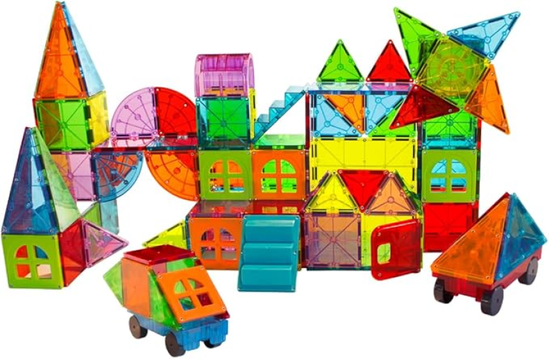 MAGNA-TILES METROPOLIS 110-PIECE MAGNETIC CONSTRUCTION SET, THE ORIGINAL MAGNETIC BUILDING BRAND